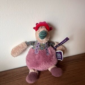 Moulin Roty Les Jolis Pas Beaux Duck Chick Bird Stuffed Plush Animal 7 inch